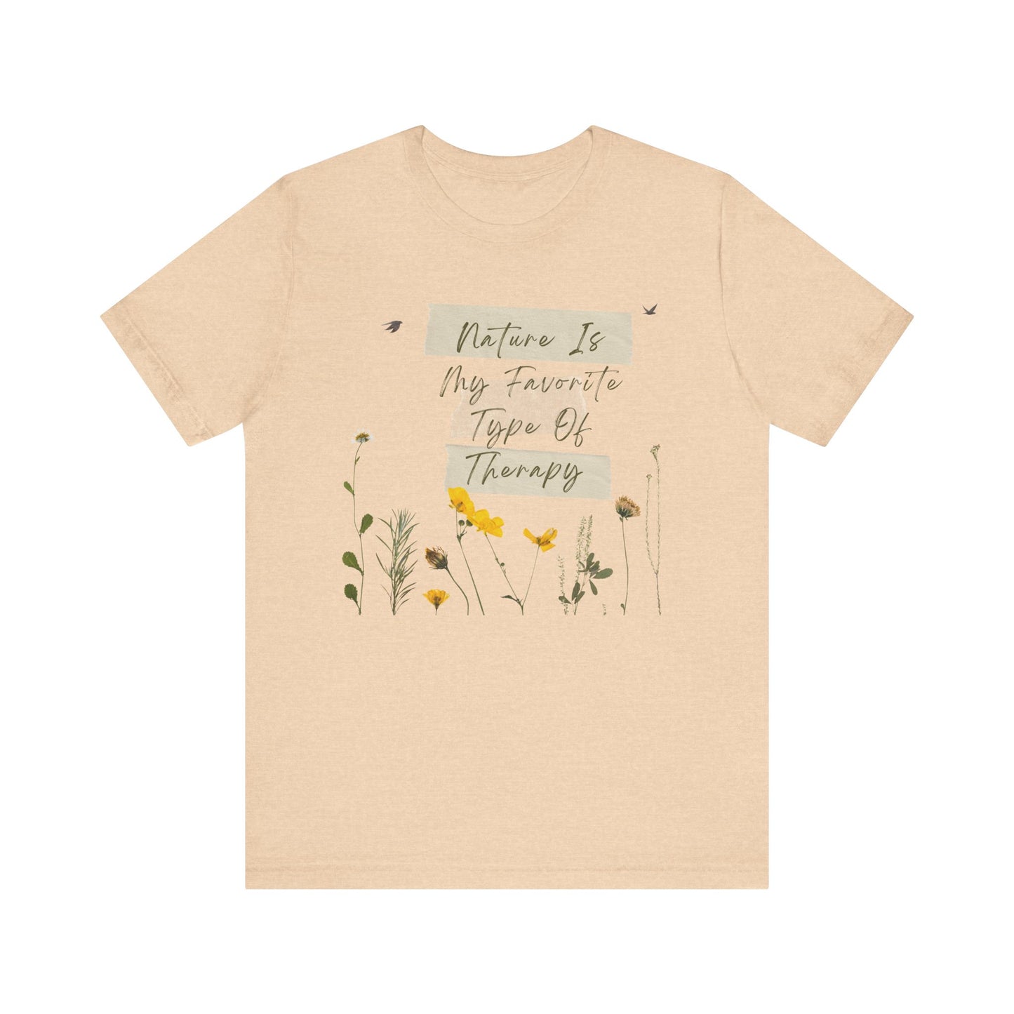 SLH Unisex "Nature Is Therapy" Short Sleeve Tee