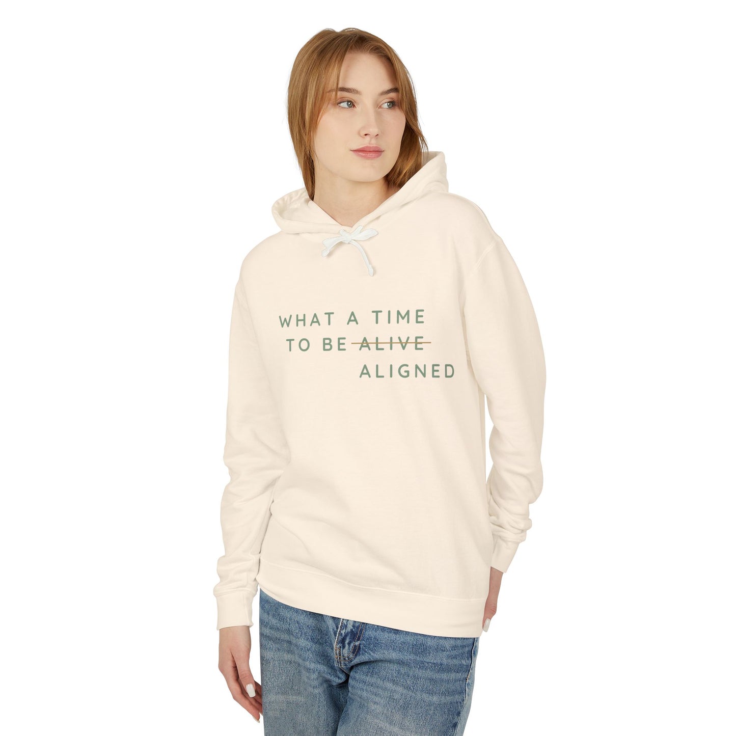 SLH Unisex "What A Time To Be Aligned" Hooded Sweatshirt