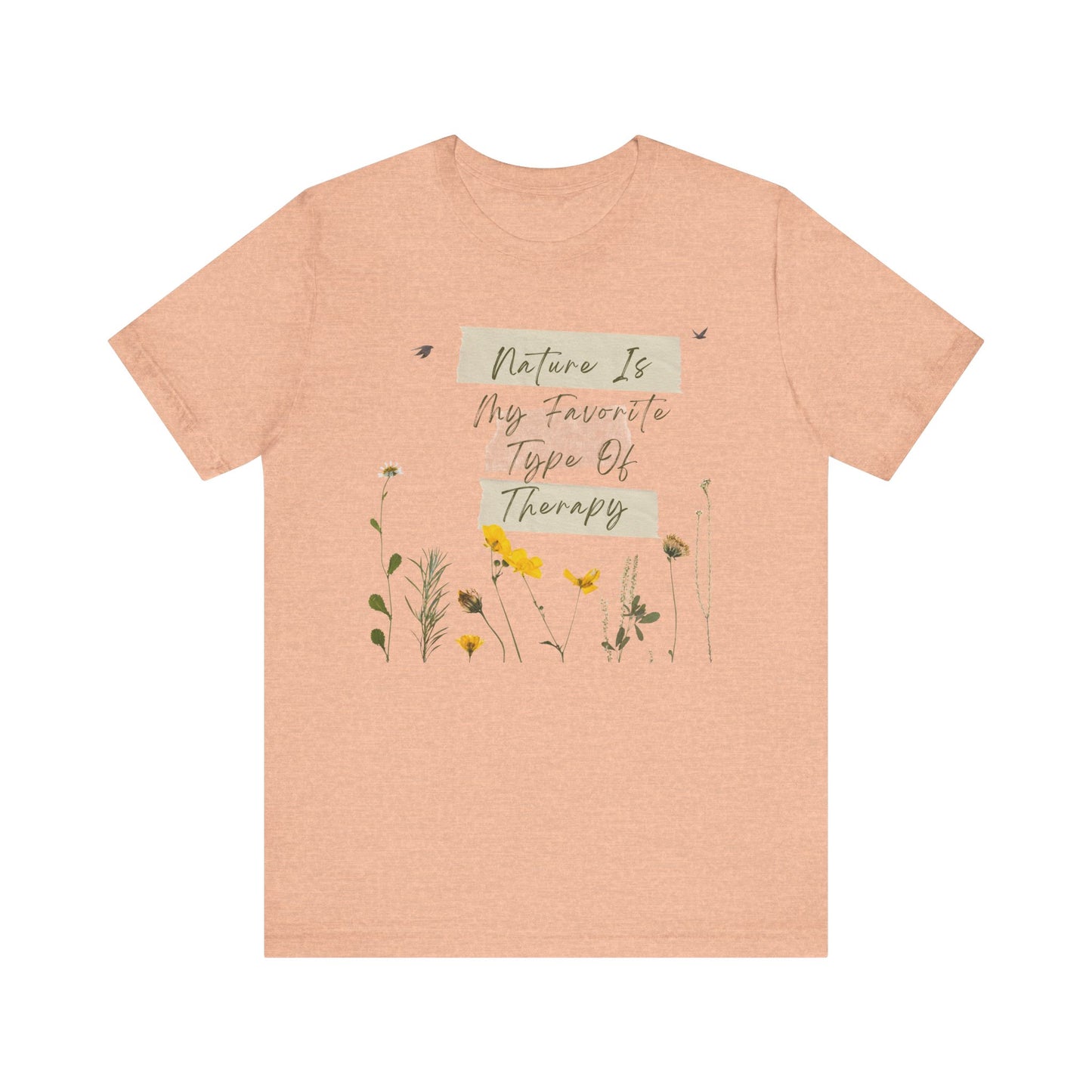 SLH Unisex "Nature Is Therapy" Short Sleeve Tee