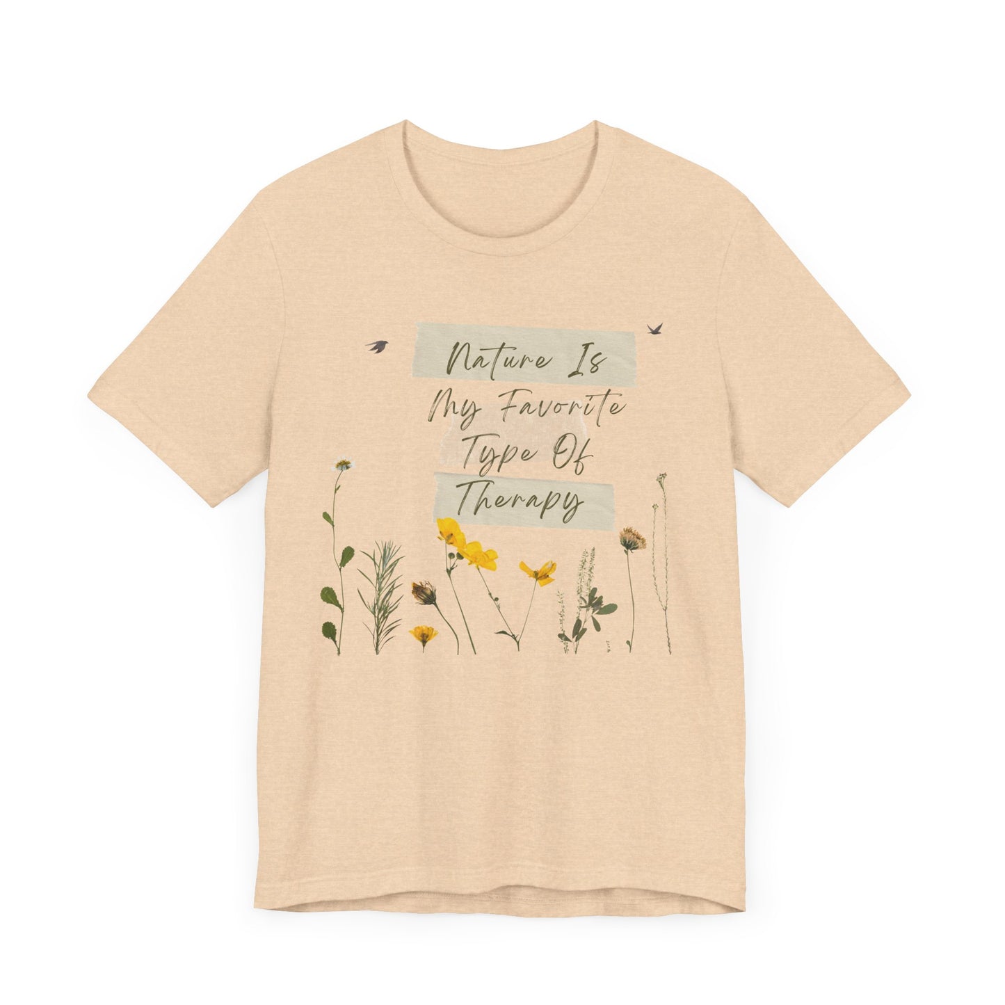 SLH Unisex "Nature Is Therapy" Short Sleeve Tee