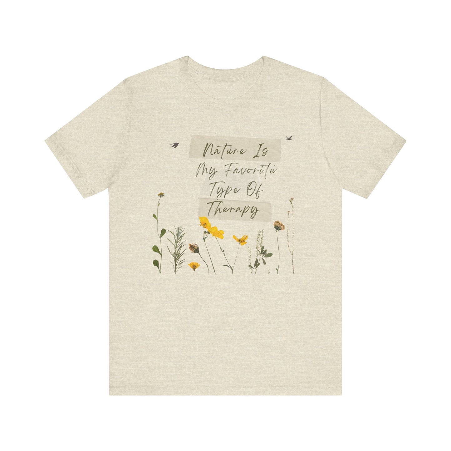 SLH Unisex "Nature Is Therapy" Short Sleeve Tee