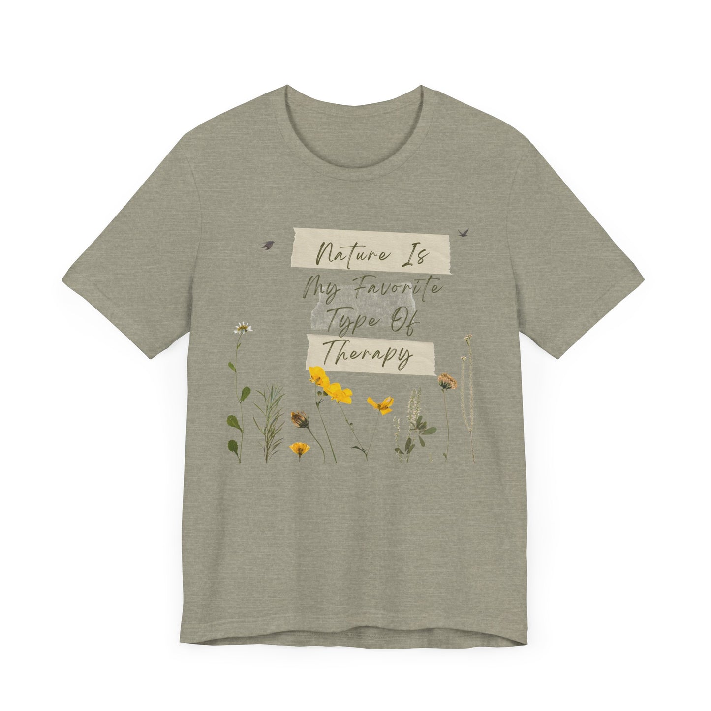 SLH Unisex "Nature Is Therapy" Short Sleeve Tee