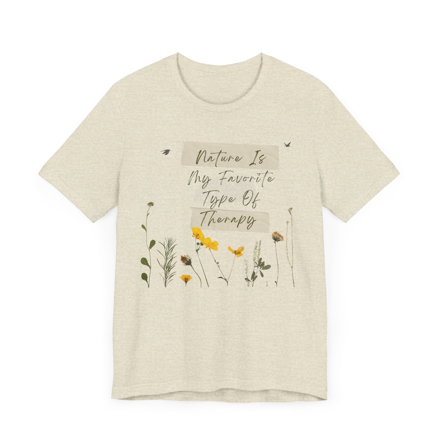 SLH Unisex "Nature Is Therapy" Short Sleeve Tee